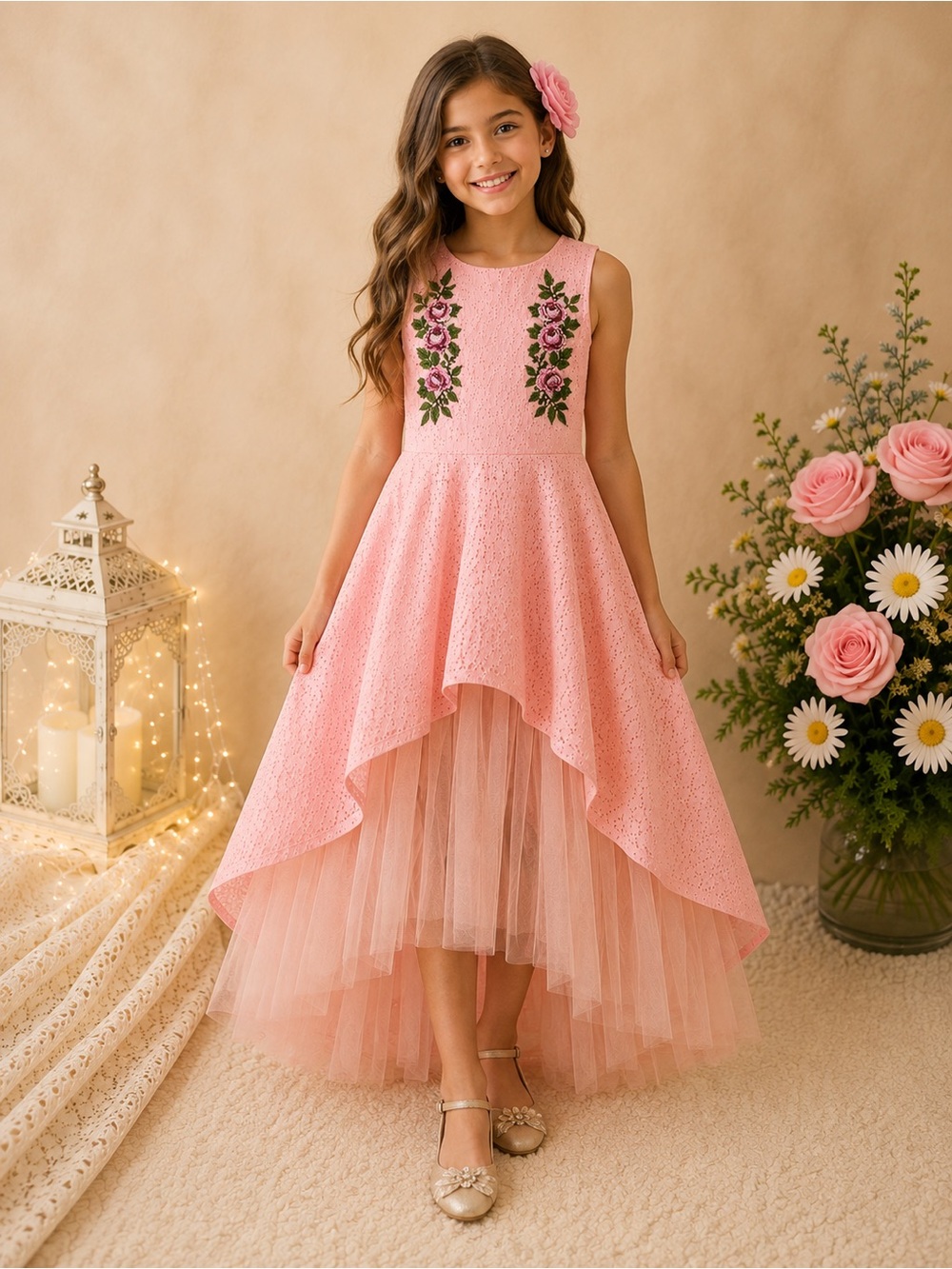 🌸 Joyfolie Amberlyn Dress – Blush – Girls Size 10 – NWT